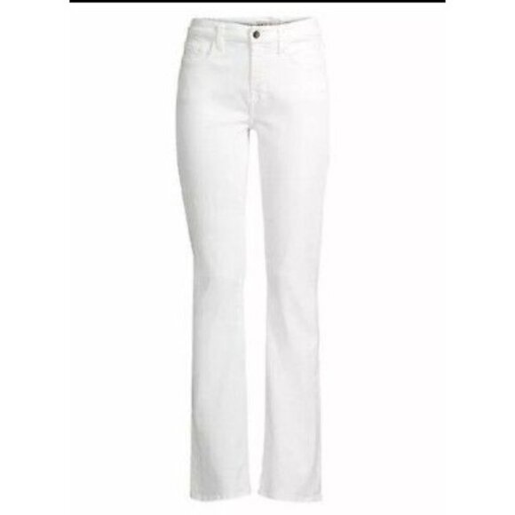 New NWT Womens Jen7 7 for All Mankind Slim Bootcut Jeans White Size 2 - Picture 1 of 6